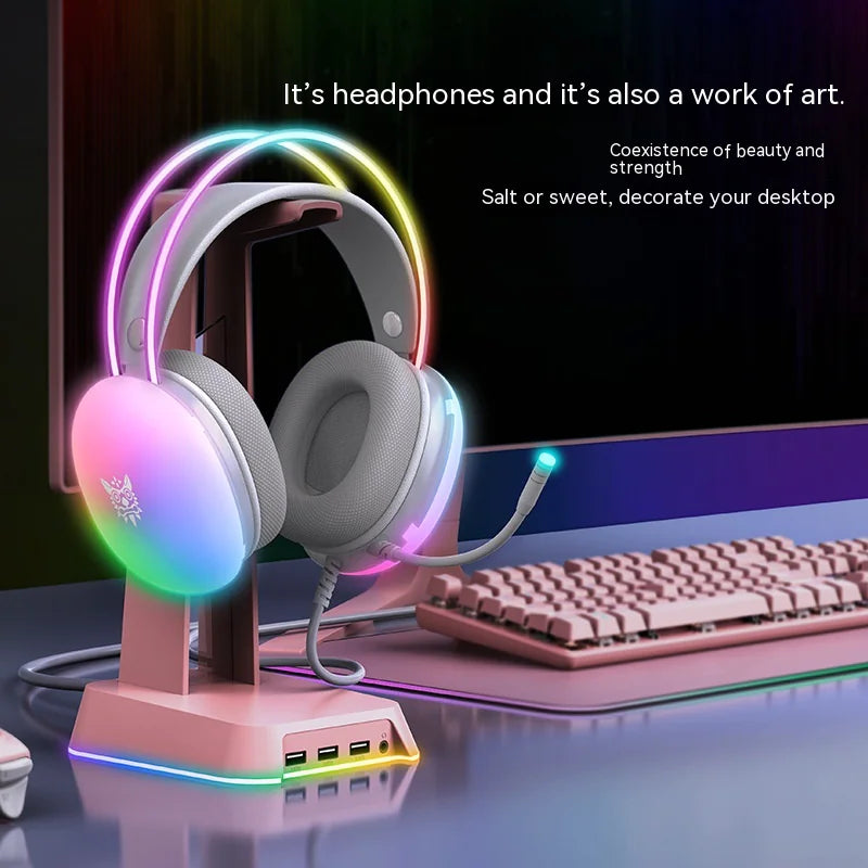 RGB Pro Gamer Headset: Enhanced Sound & Universal Fit