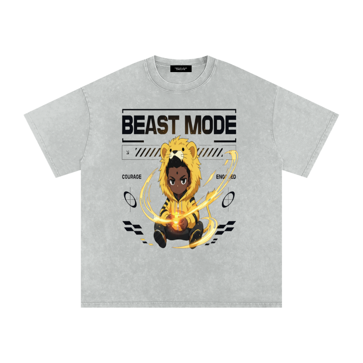 Beast Mode — COURAGE / ENGAGED Tee (Male)