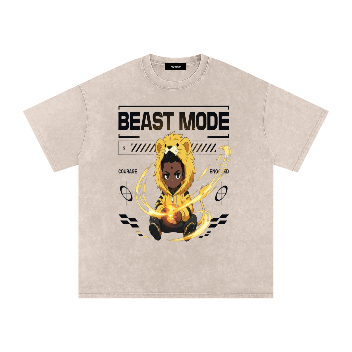 Beast Mode — COURAGE / ENGAGED Tee (Male)