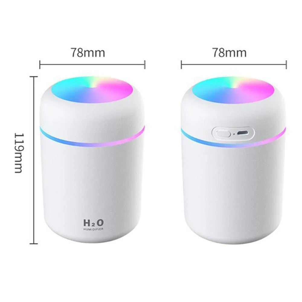 Compact 300ml Ultrasonic Humidifier