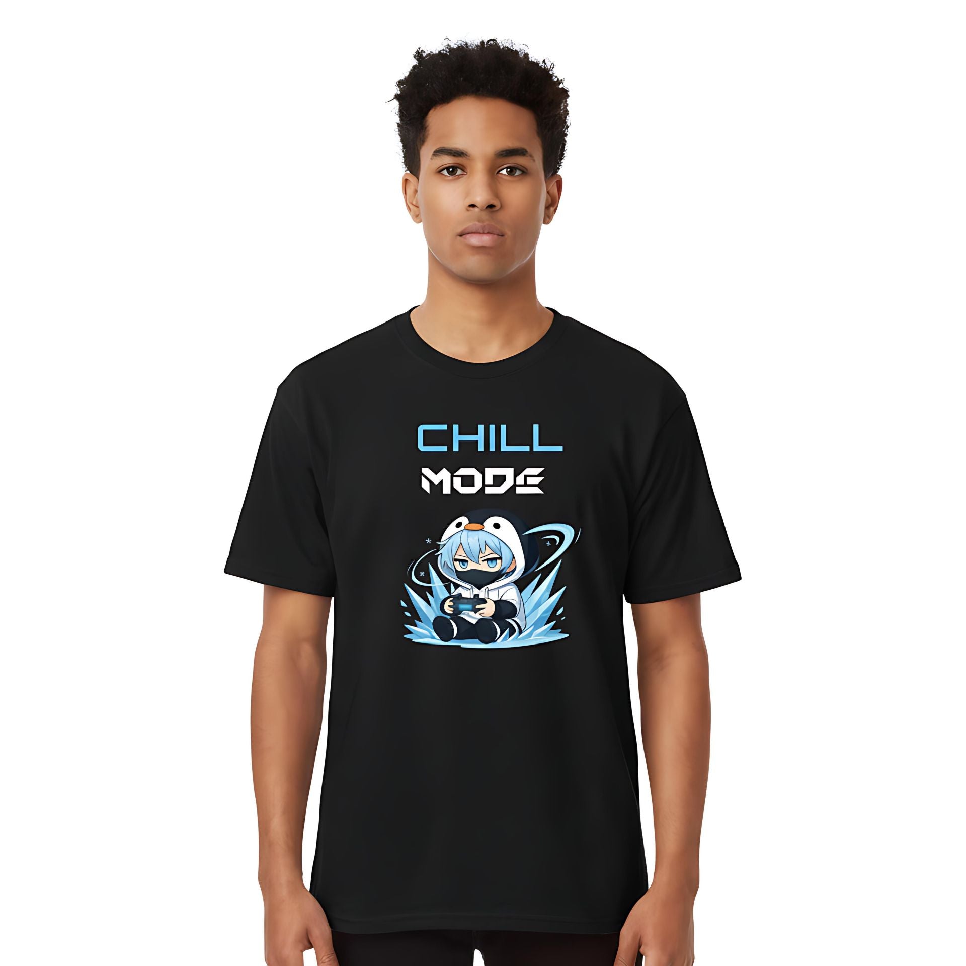 CHILL MODE — Male Penguin OverSize Tee