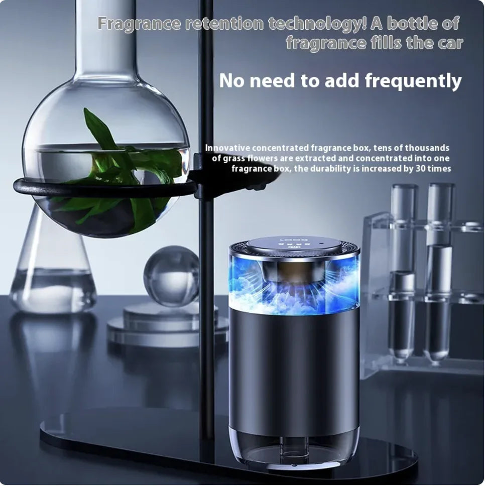 Car Aromatherapy Diffuser & Air Freshener — Battery-Powered, Refillable