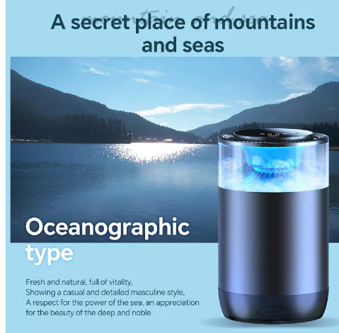 Car Aromatherapy Diffuser & Air Freshener — Battery-Powered, Refillable