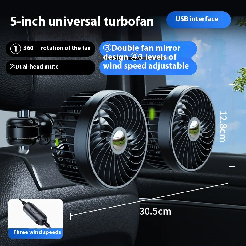 DualFlex Car Cooler Fan