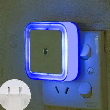 LED Square Night Light — Dusk-to-Dawn, Plug-In