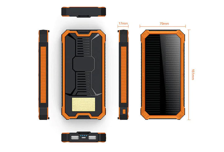 Solar Power Bank - Multi-Function Portable Charger