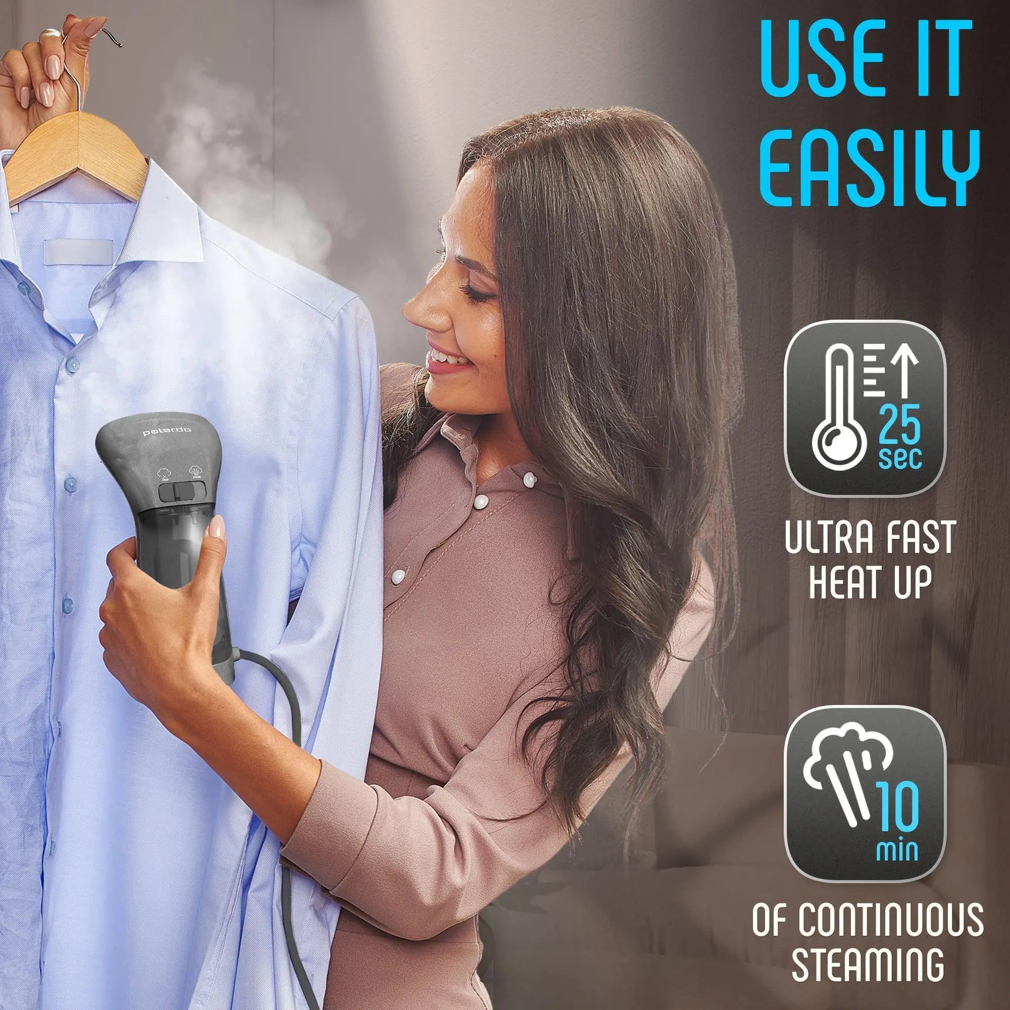 360 Anti-Spill Portable Travel Steamer
