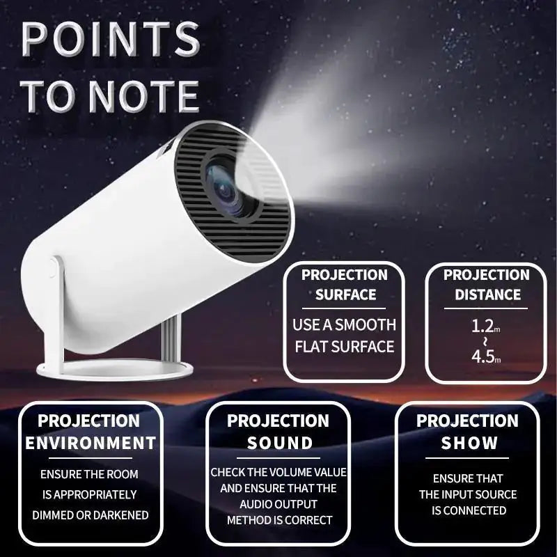 SmartCast Mobile Projector: Bluetooth & WiFi Enabled