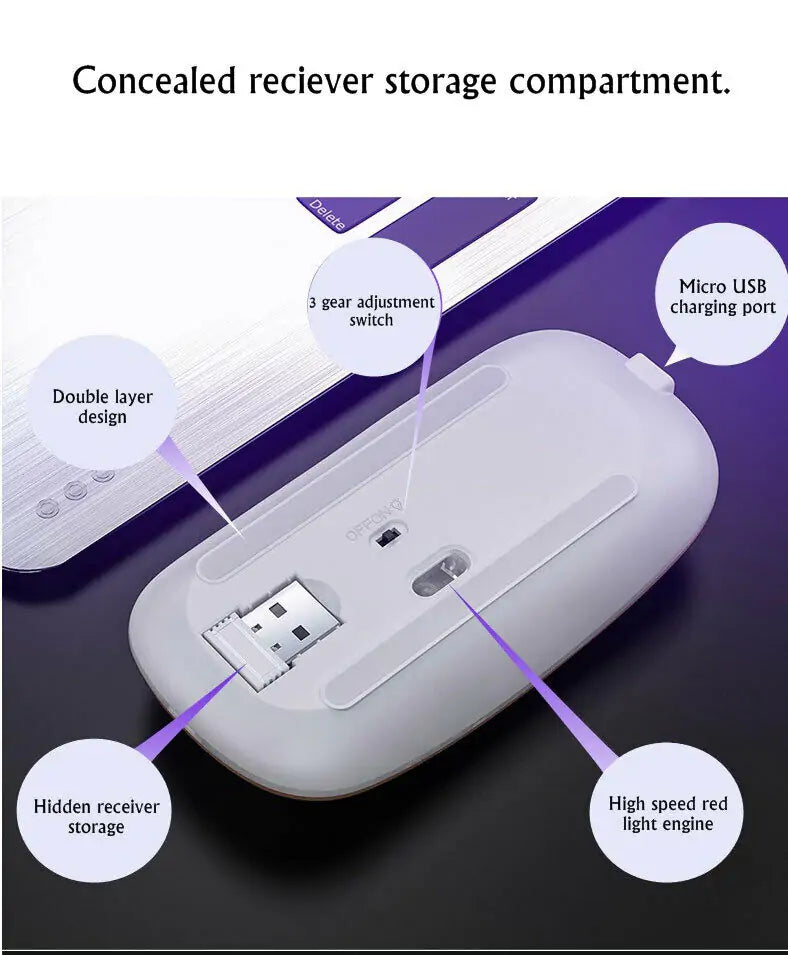 RGB Illuminated Cordless Mouse 2.4GHz