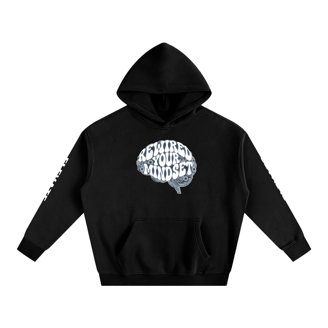 Rewired Your Mindset Oversize Fleeced Hoodie
