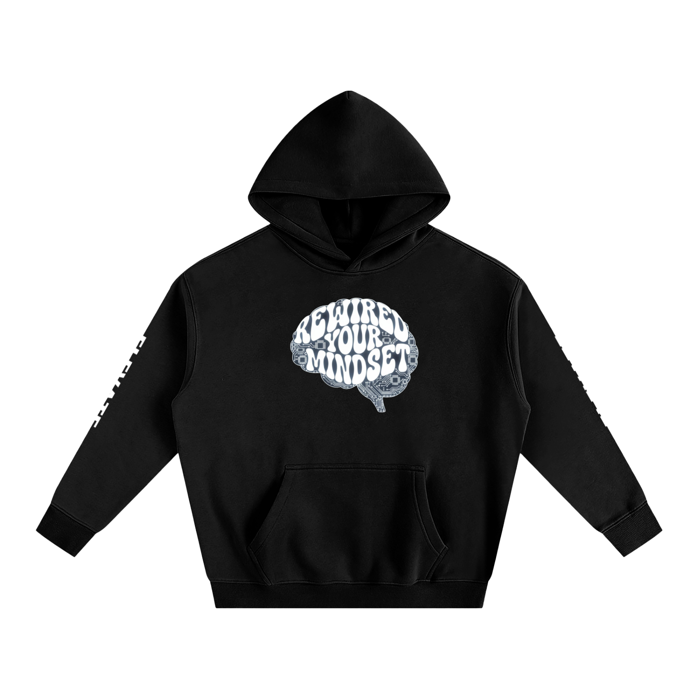 Rewired Your Mindset Oversize Fleeced Hoodie
