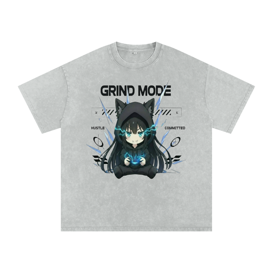 Grind Mode — HUSTLE / COMMITTED Tee (Female)