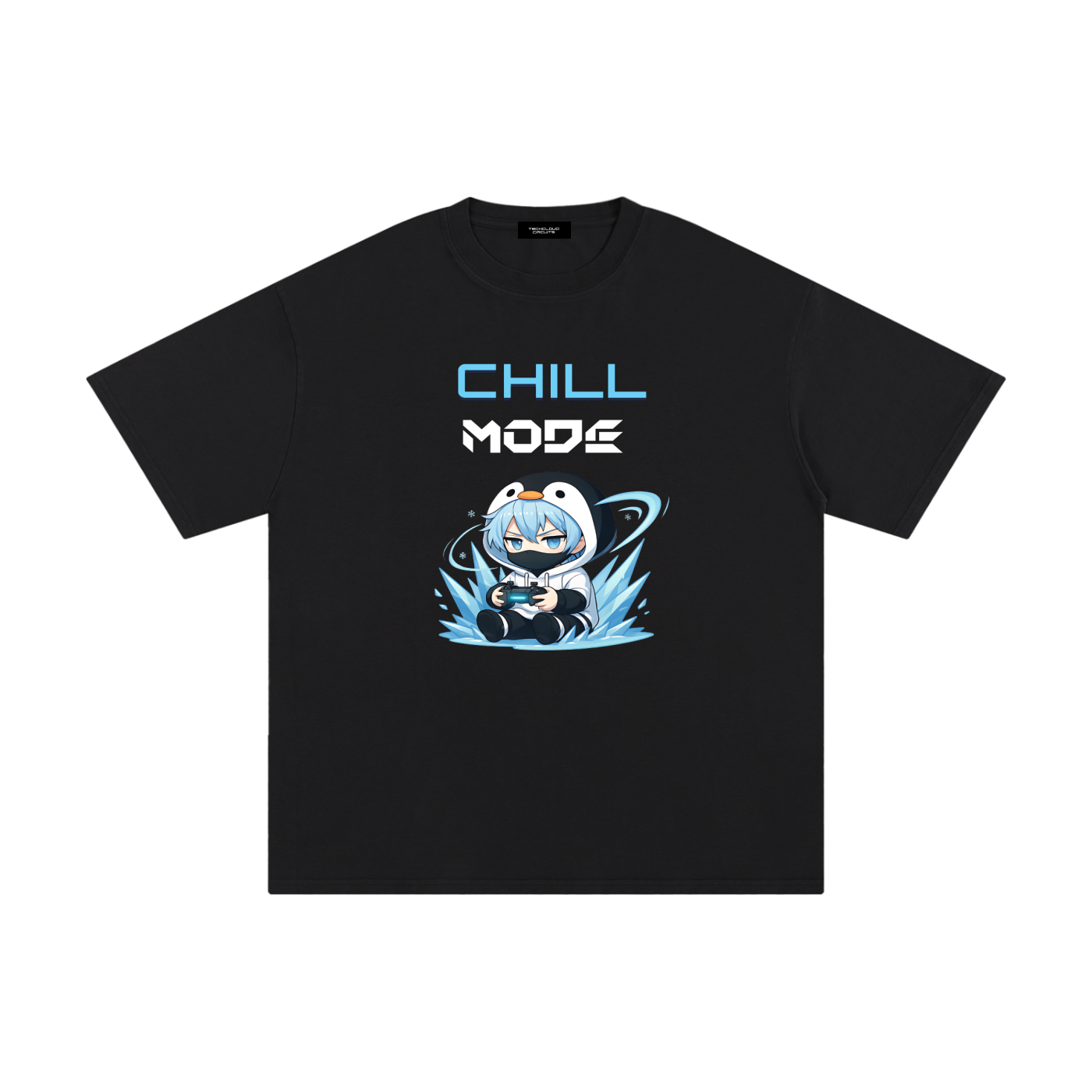 CHILL MODE — Male Penguin OverSize Tee
