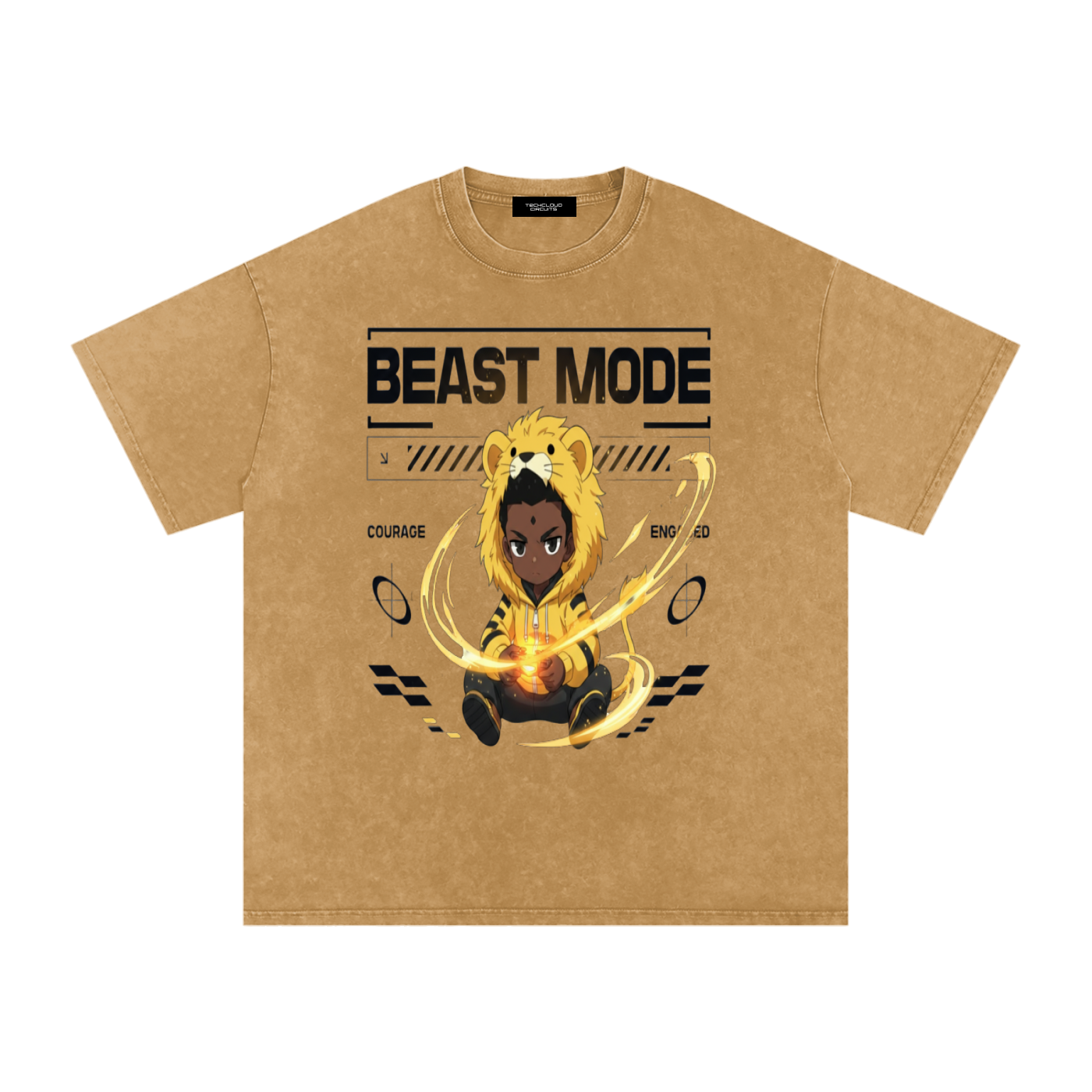 Beast Mode — COURAGE / ENGAGED Tee (Male)