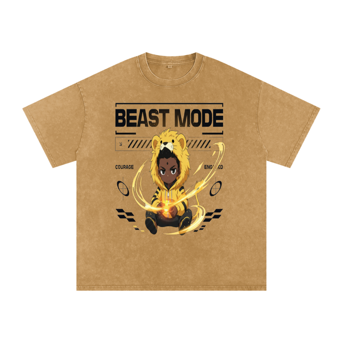 Beast Mode — COURAGE / ENGAGED Tee (Male)