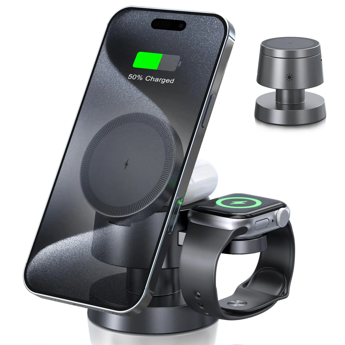 3-in-1 Magsafe Charging Hub with Night Light