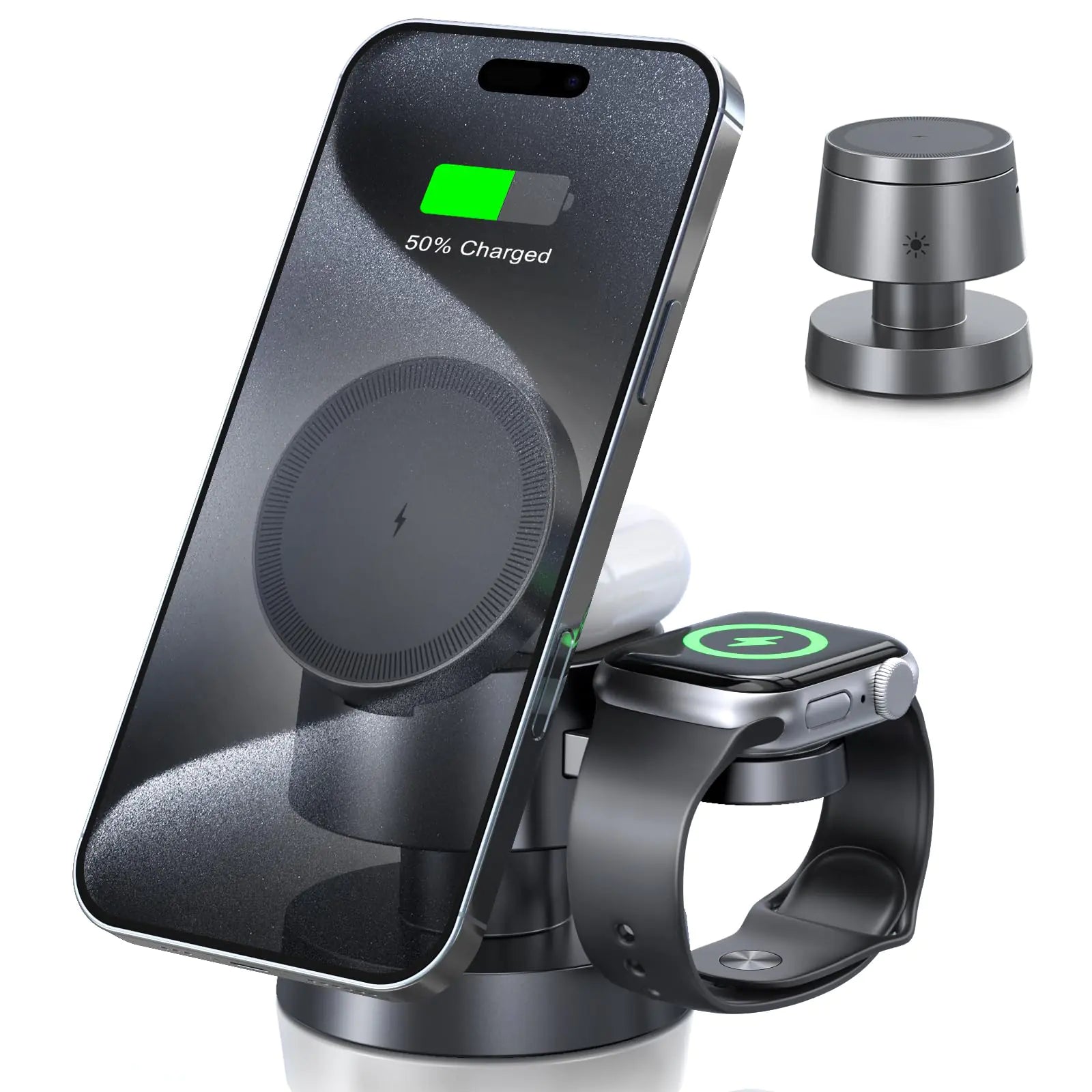 3-in-1 Magsafe Charging Hub with Night Light
