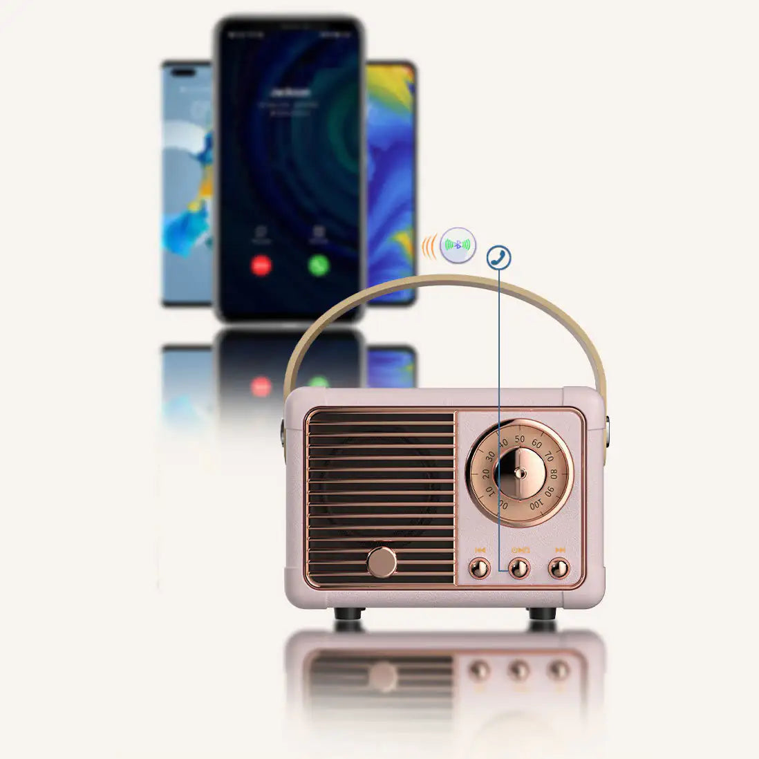 Vintage Harmony Bluetooth Speaker &amp; FM Radio