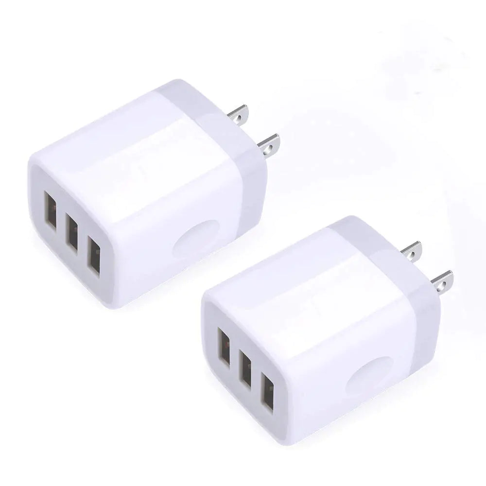 TriPort USB Quick Charger Twin Pack