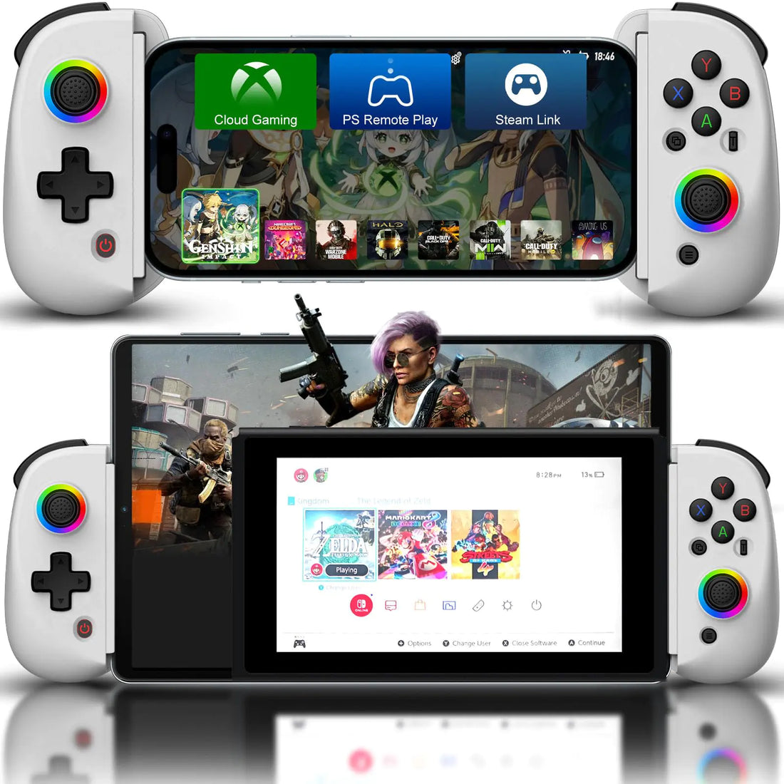 Joso Multi-Platform Wireless Gaming Controller - White