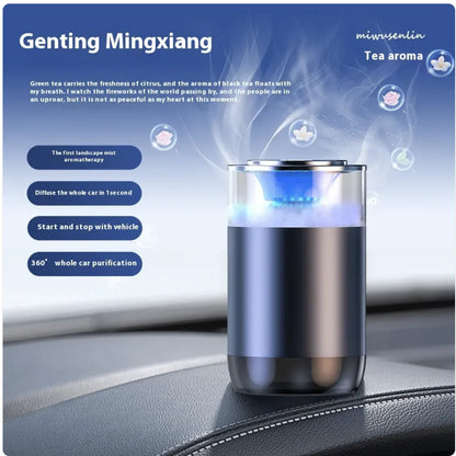 Car Aromatherapy Diffuser &amp; Air Freshener — Battery-Powered, Refillable