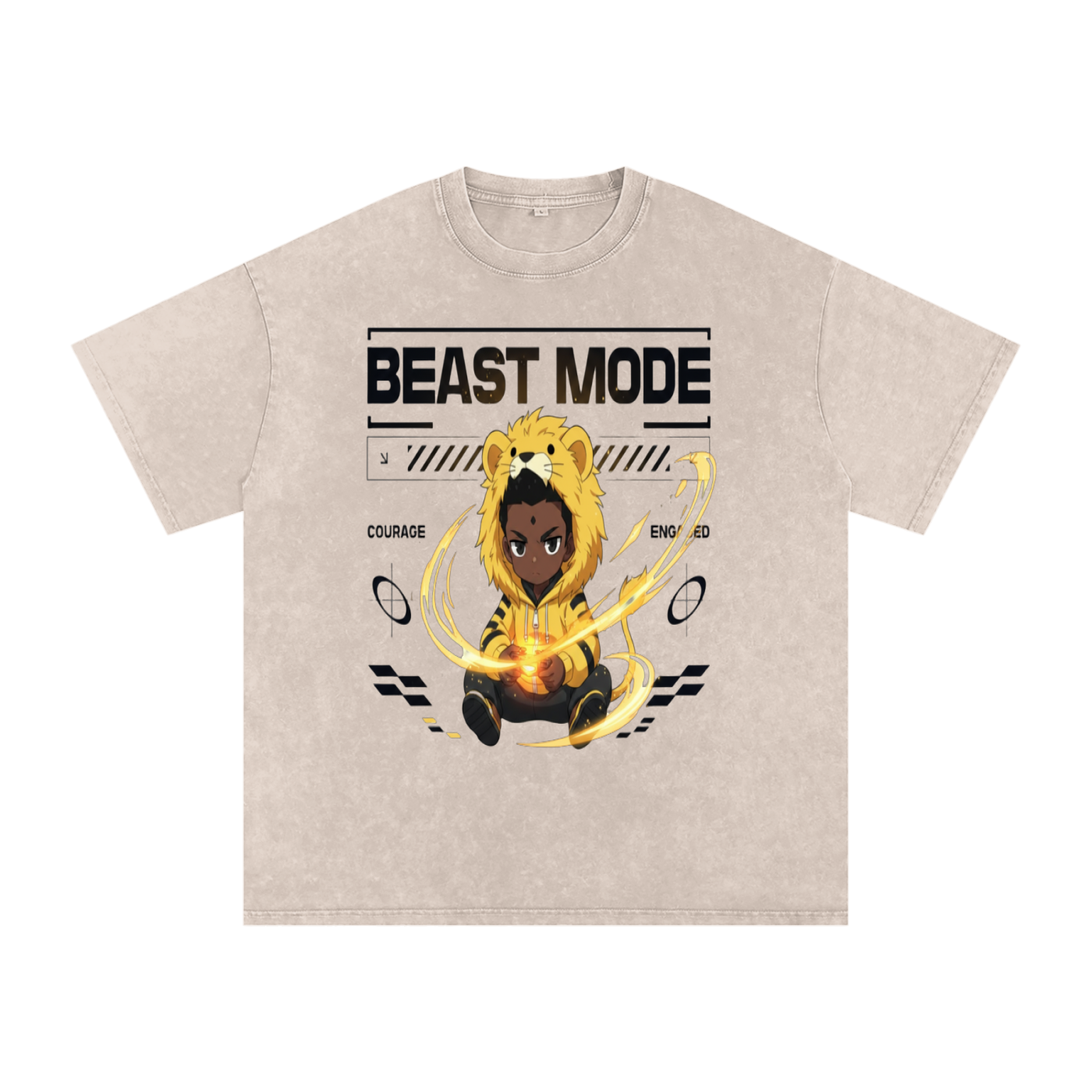 Beast Mode — COURAGE / ENGAGED Tee (Male)