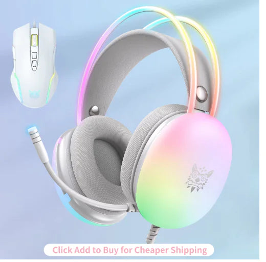 RGB Pro Gamer Headset: Enhanced Sound &amp; Universal Fit