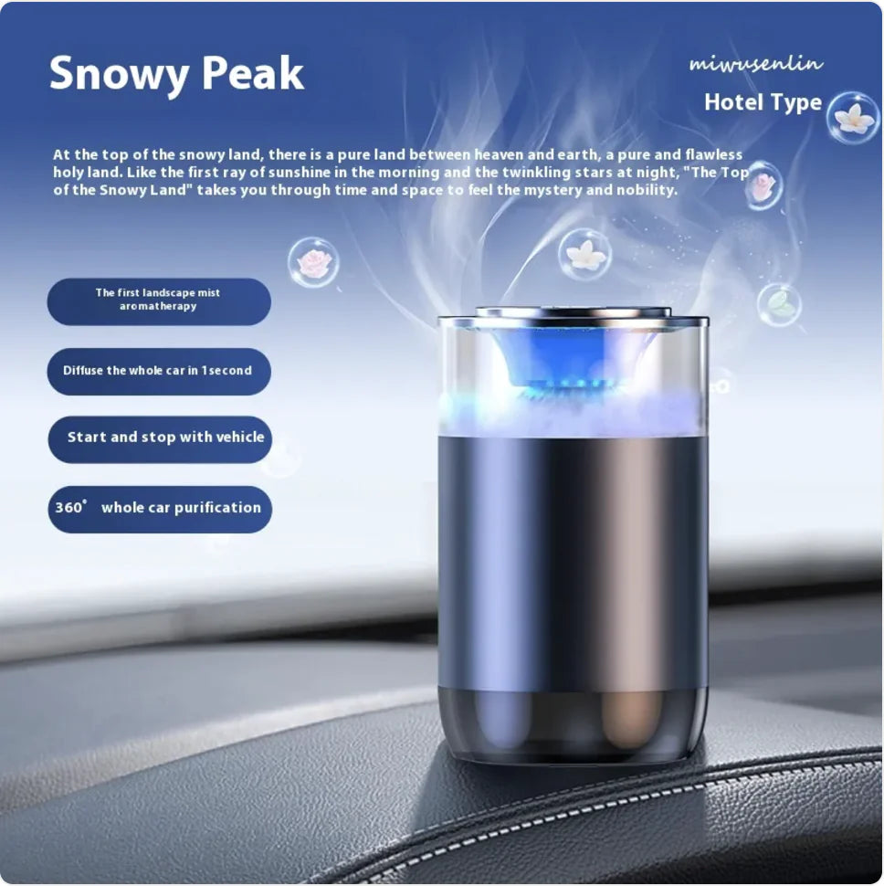 Car Aromatherapy Diffuser &amp; Air Freshener — Battery-Powered, Refillable