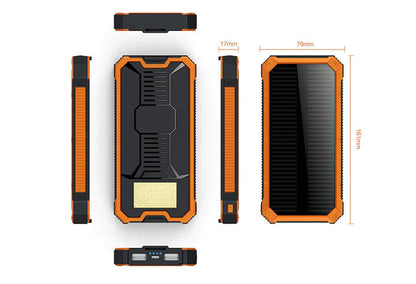 Solar Power Bank - Multi-Function Portable Charger