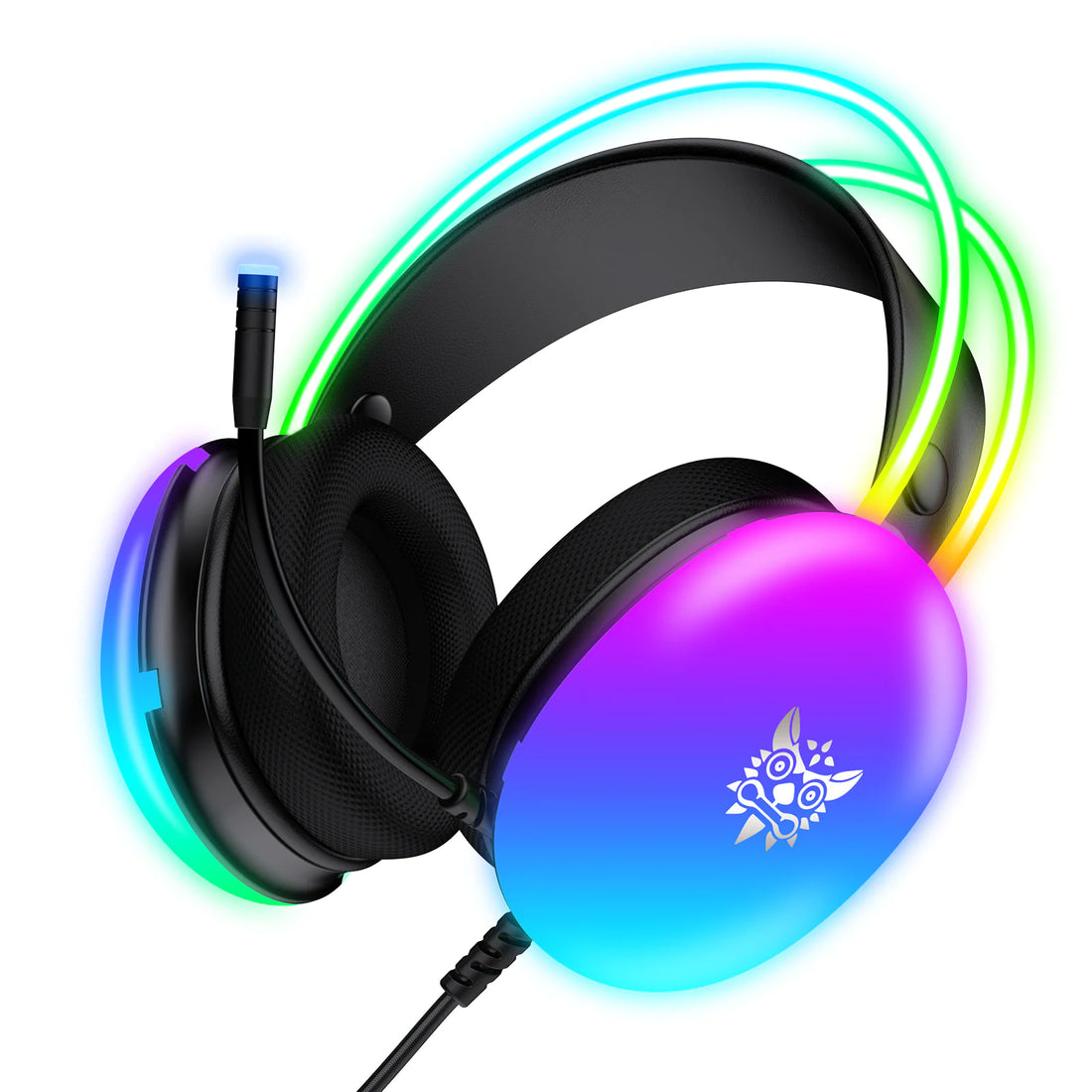 RGB Pro Gamer Headset: Enhanced Sound &amp; Universal Fit