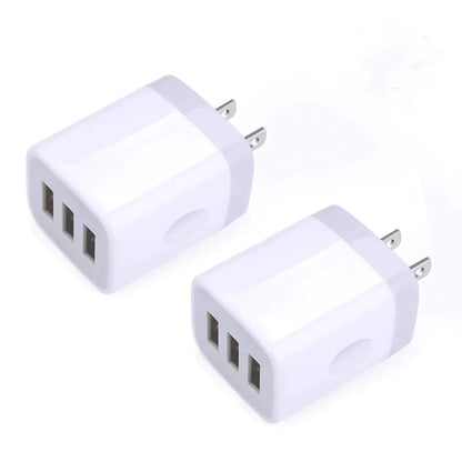 TriPort USB Quick Charger Twin Pack