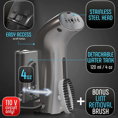 360 Anti-Spill Portable Travel Steamer
